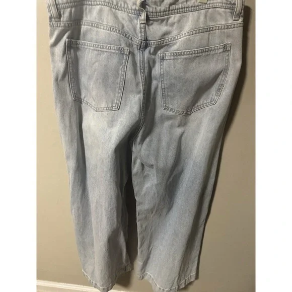 Scotch & Soda light wash The Sky wide leg jeans size 14/32 - Picture 7 of 8